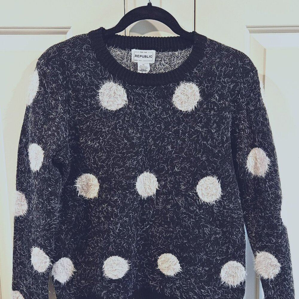 For the Republic polka dot sweater